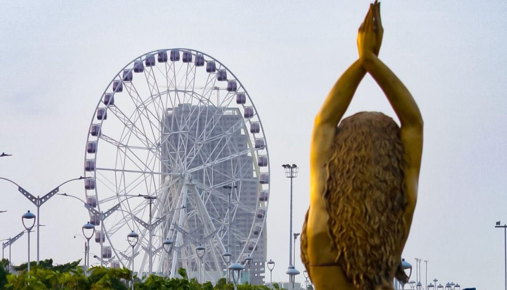 Las cabinas instaladas en la Luna del Río. 