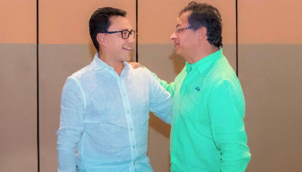 Carlos Caicedo y Gustavo Petro.