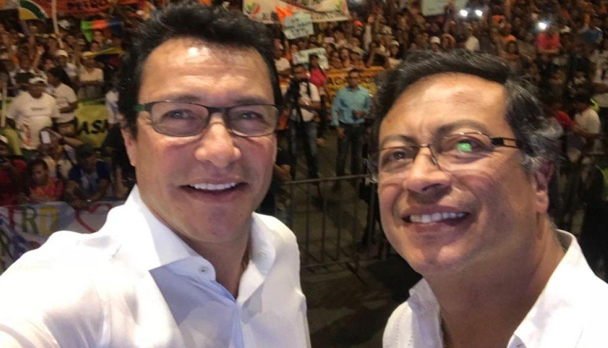 Carlos Caicedo, líder de Fuerza Ciudadana, y Gustavo Petro, presidente de la República.