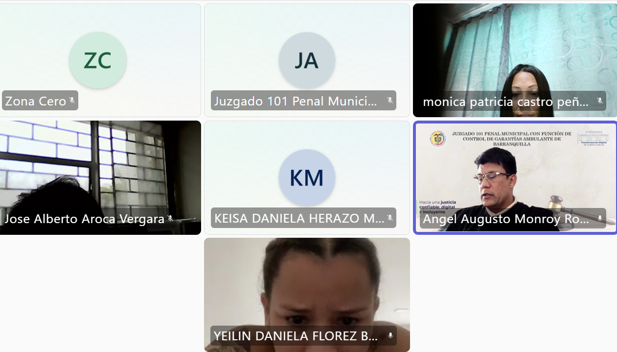 Alias 'Karina' en audiencia. 