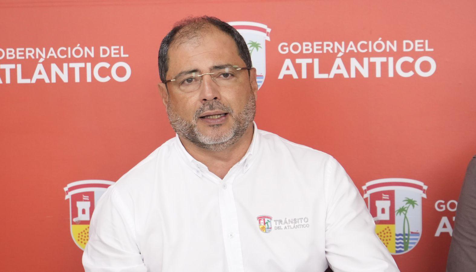 El director de Tránsito del Atlántico, Carlos Mafio Granados.