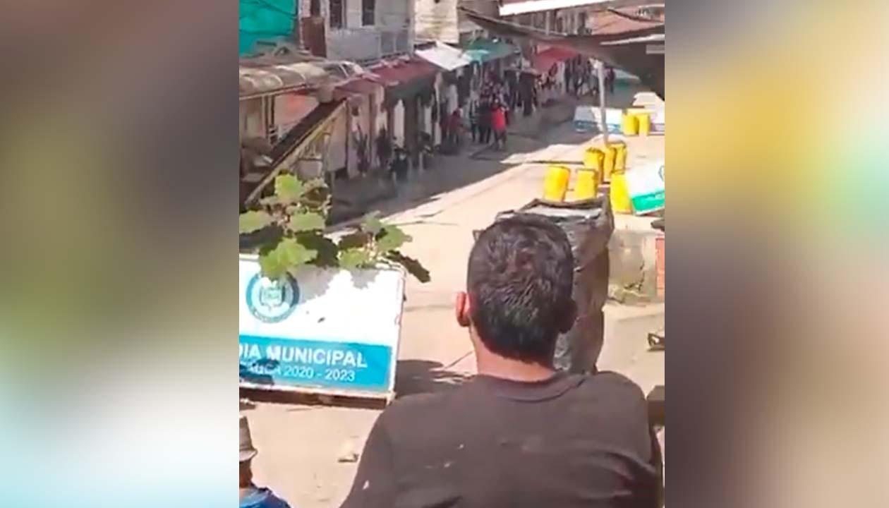 Sector del ataque en Suárez, Cauca.