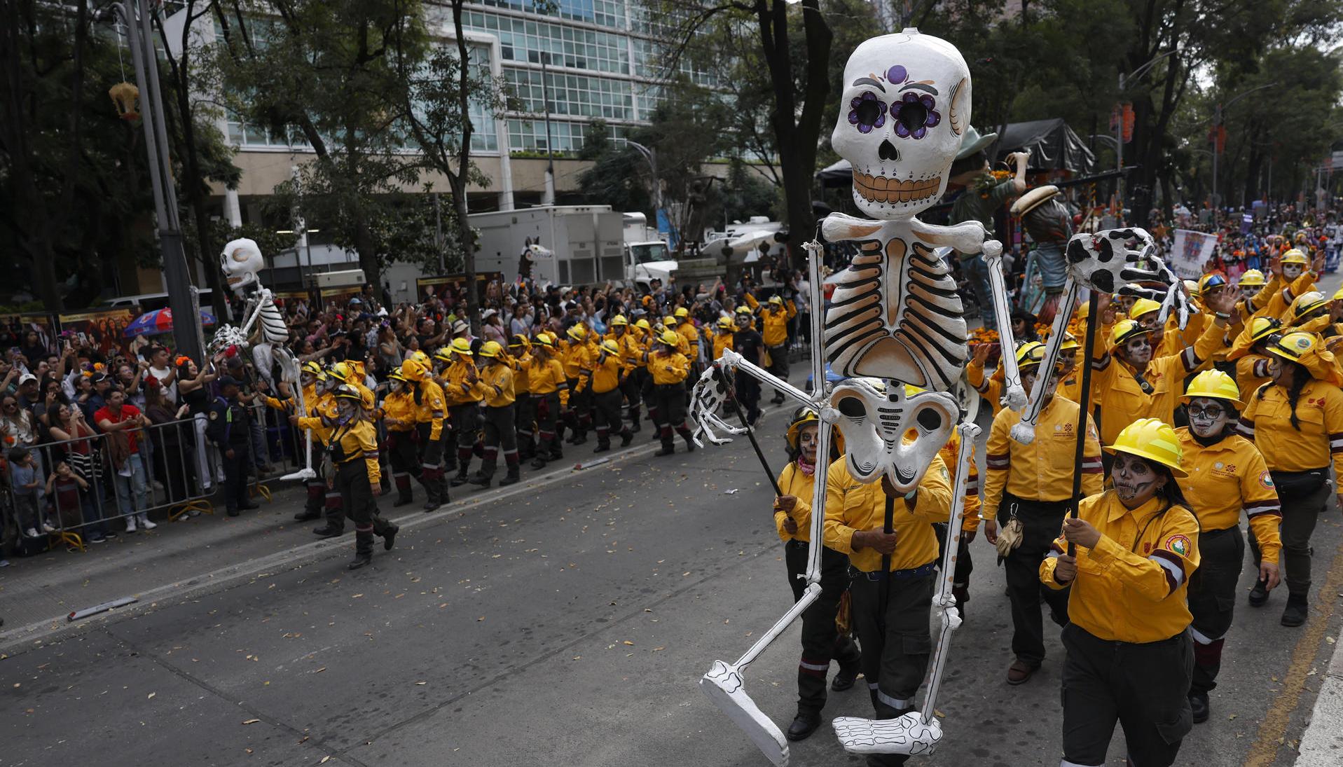 Celebración del Día de Muertos en Ciudad de México. 