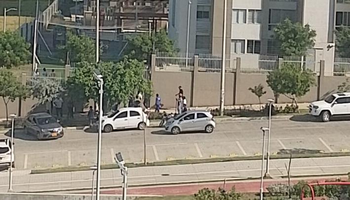 Lugar del ataque a bala. 