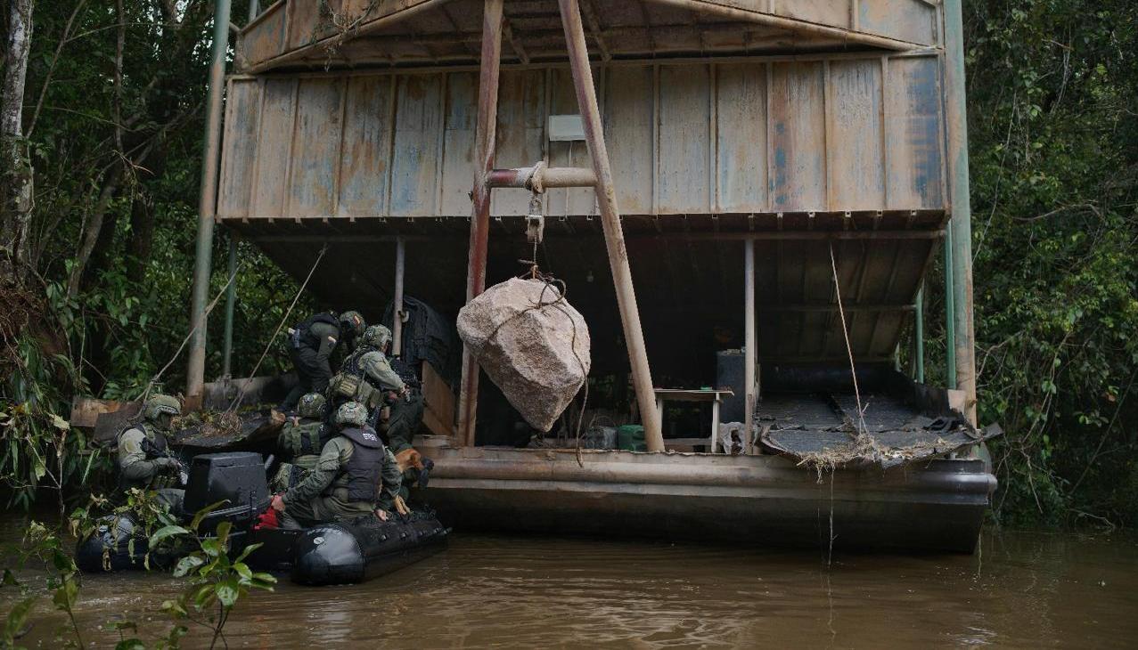 Operación conjunta entre Colombia y Brasil en la Amazonía.