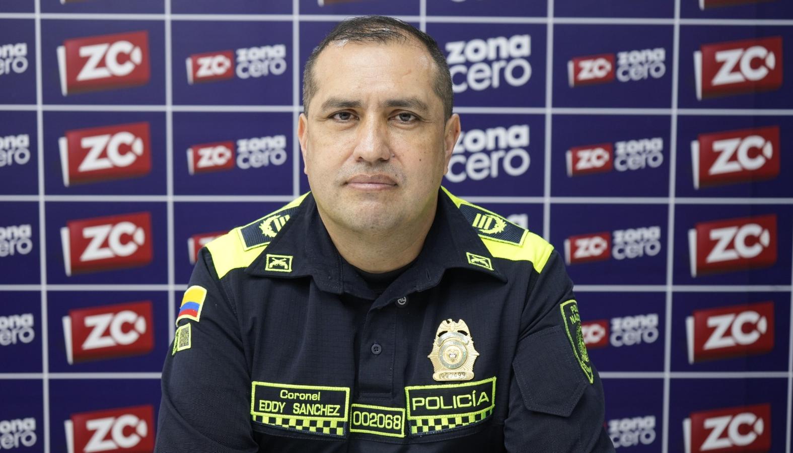 Coronel Eddy Sánchez, nuevo comandante de la Policía de Atlántico. 