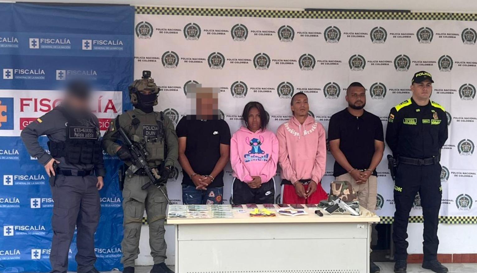 Brayan Stiven Paz Luligo, Yicel Jurado Montilla y Camilo Andrés Ochoa Huertas. 