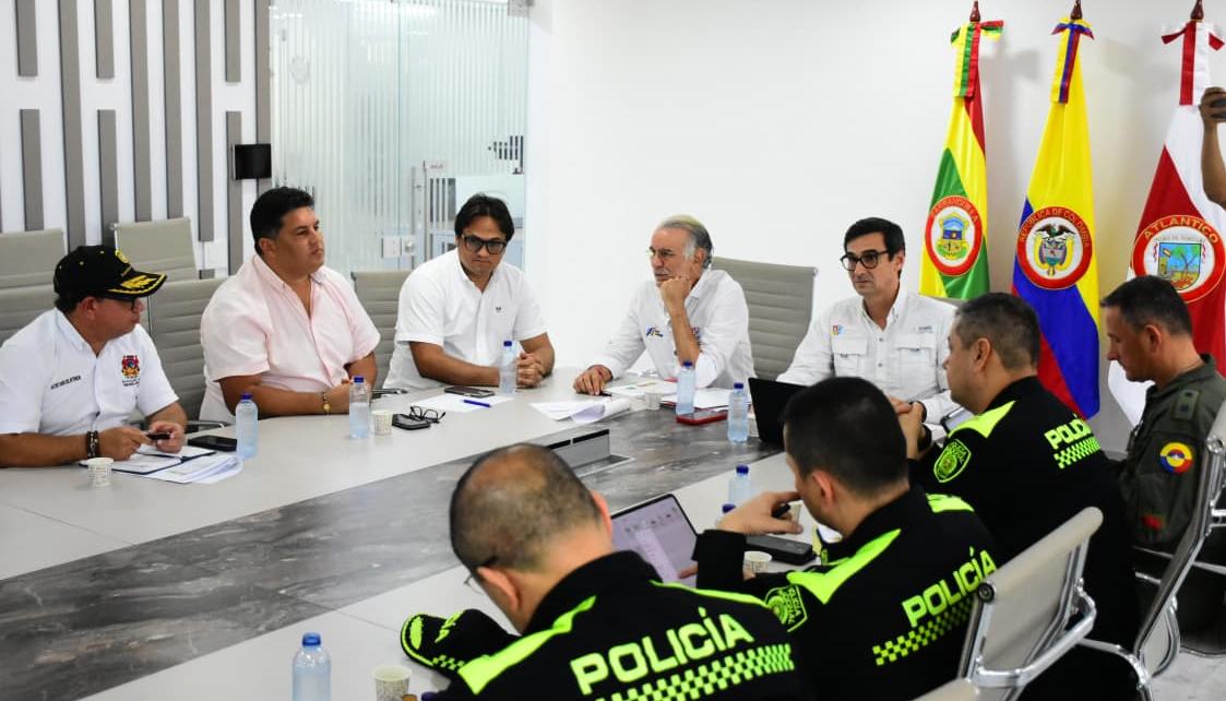 Consejo de seguridad en la Gobernación del Atlántico. 