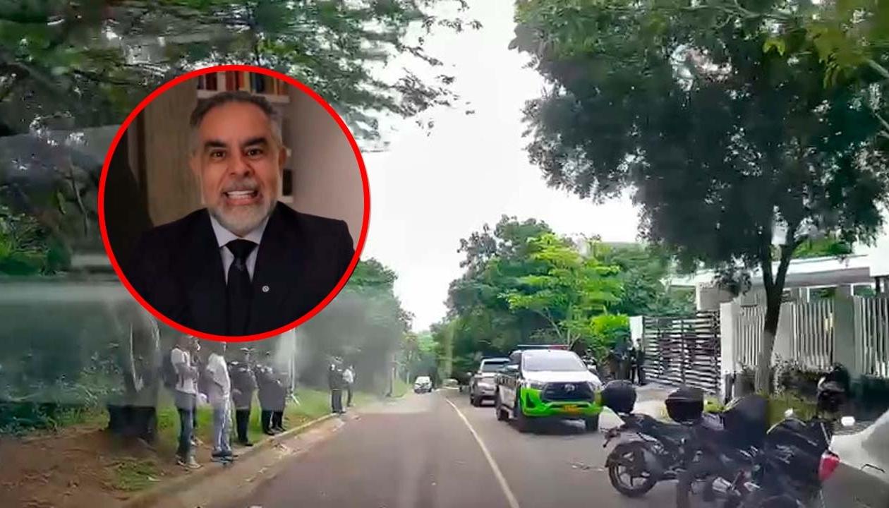 Allanamiento a casa de Armando Benedetti.