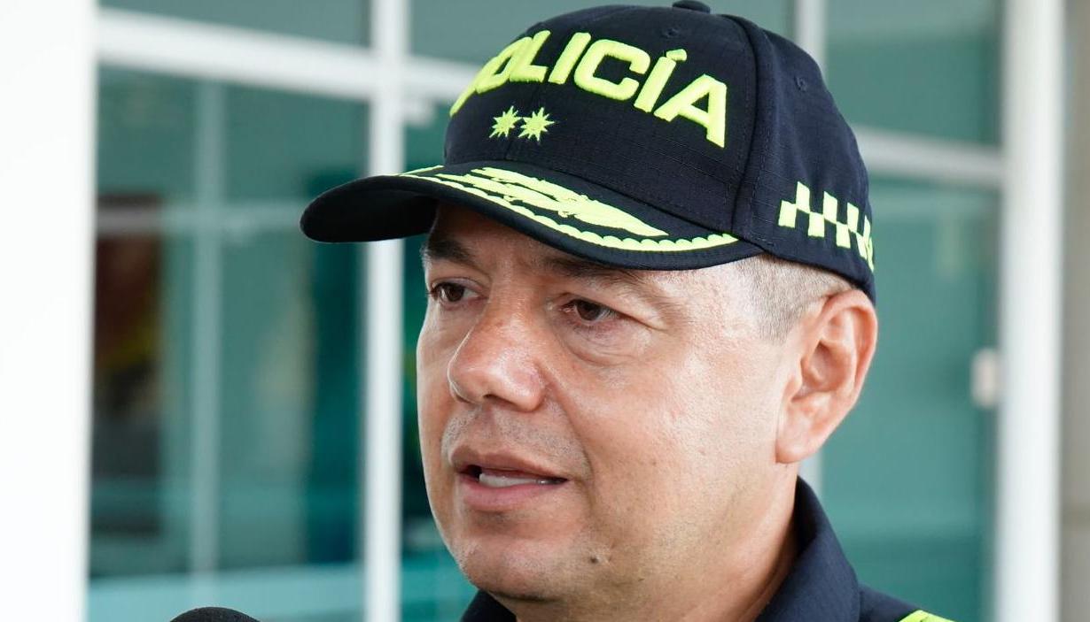 El saliente comandante de la Mebar, general Edwin Urrego.