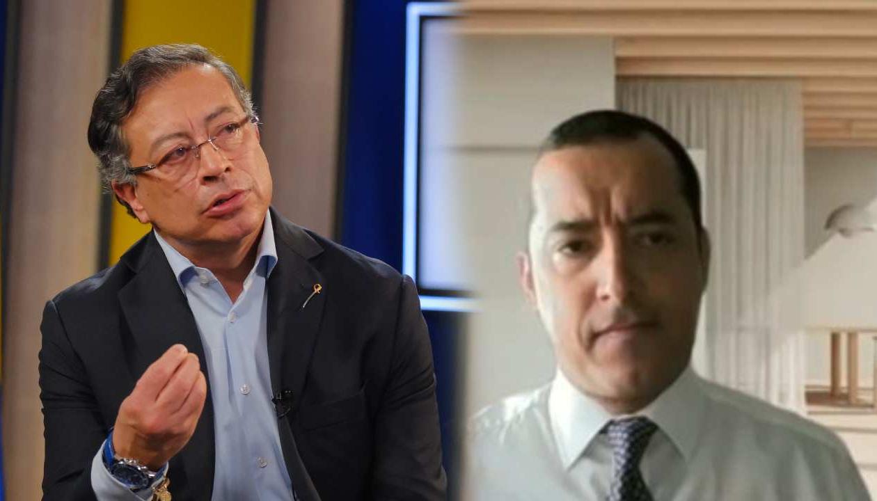 El Presidente Gustavo Petro y Óscar Fernando Fetecua.