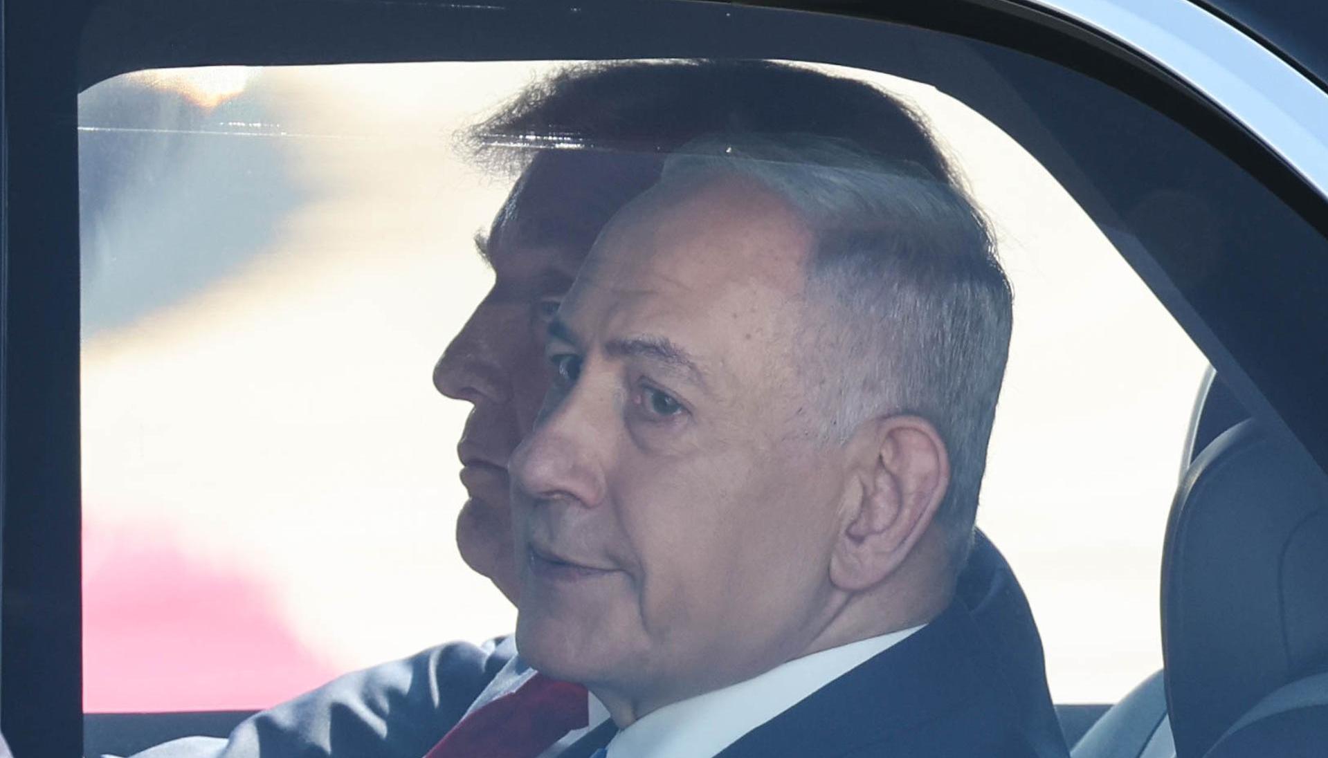El presidente de los Estados Unidos, Donald Trump, y el primer ministro de Israel, Benjamín Netanyahu.