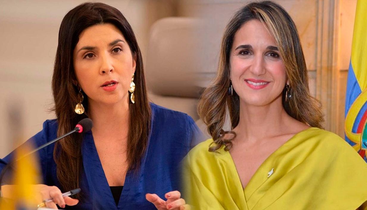 Las exministras de Educación María Victoria Angulo y Janeth Giha. 