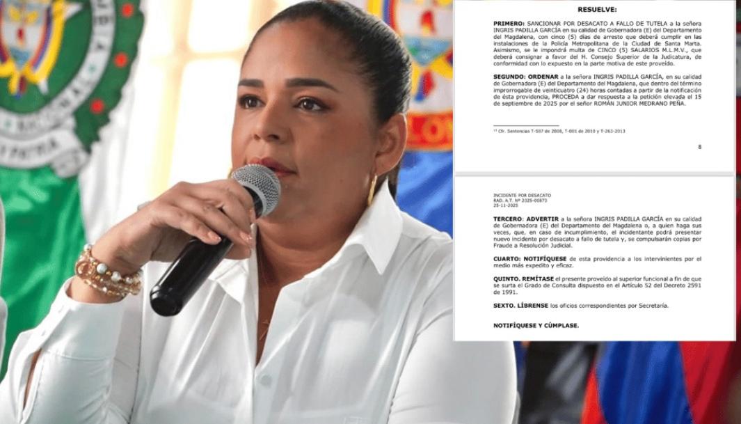 Gobernadora (e) del Magdalena, Ingris Padilla García.