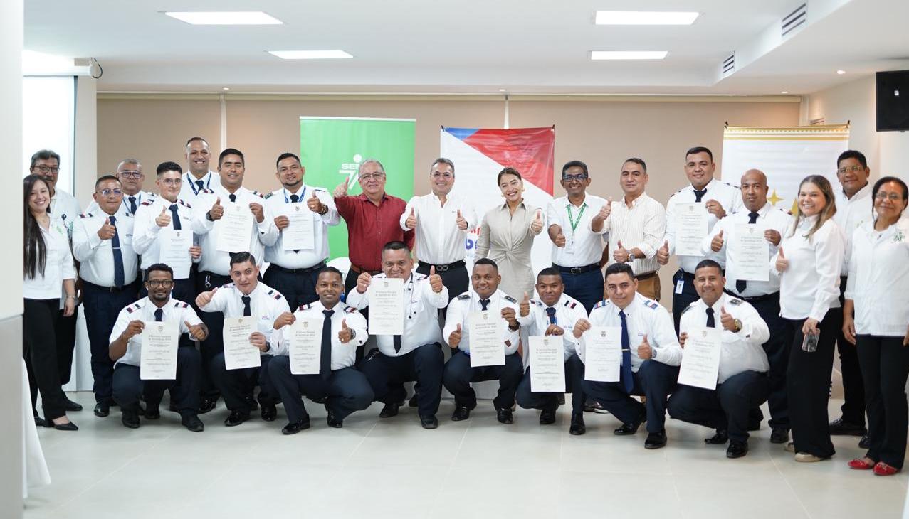 Grupo de conductores de Brasilia certificados.