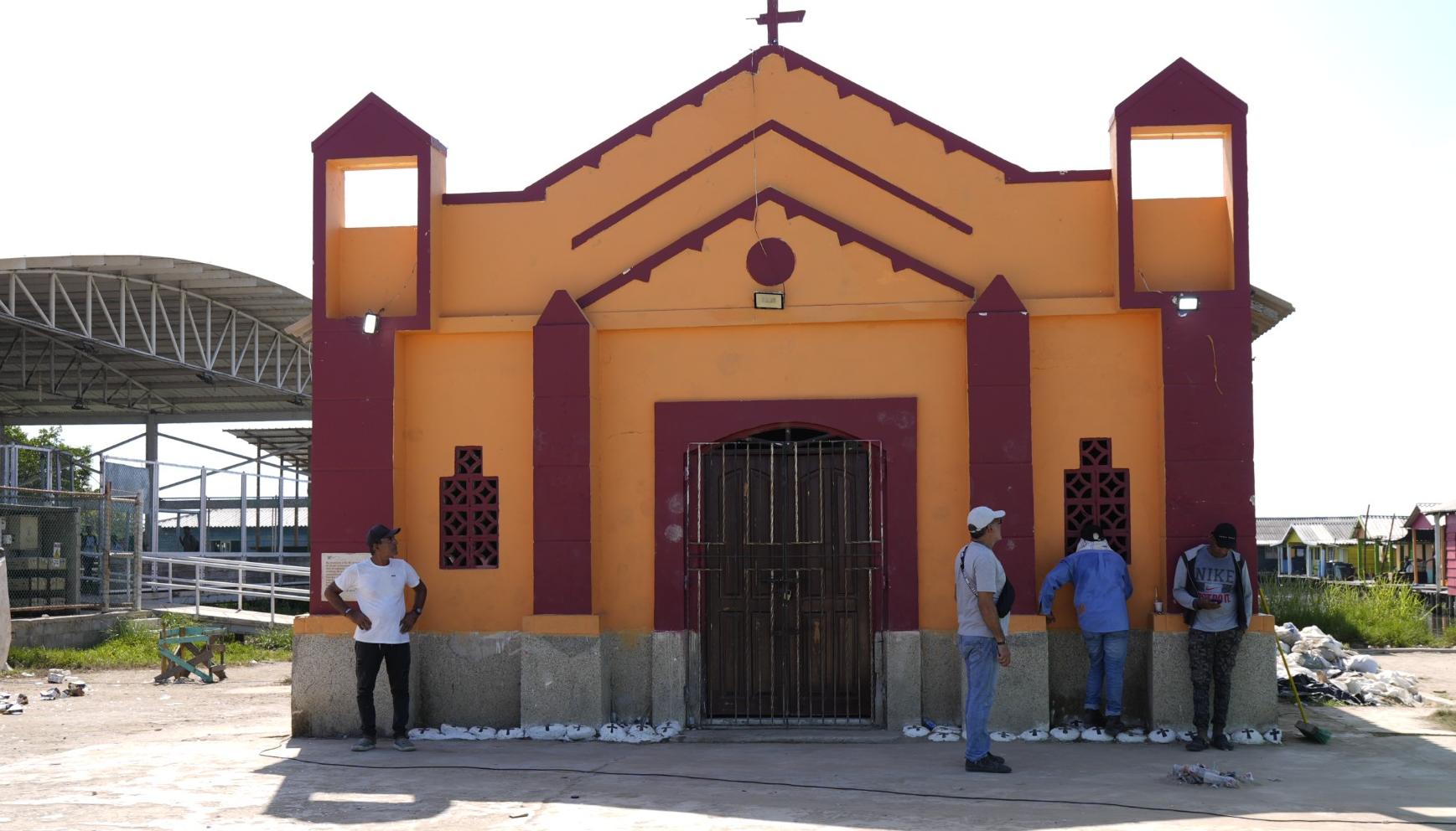 Iglesia de Nueva Venecia, epicentro de la masacre