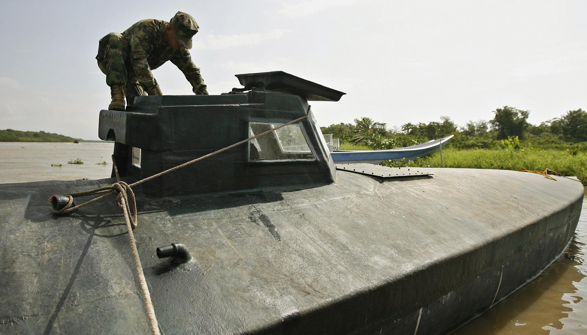 Submarino utilizado por grupos delictivos y narcotraficantes.