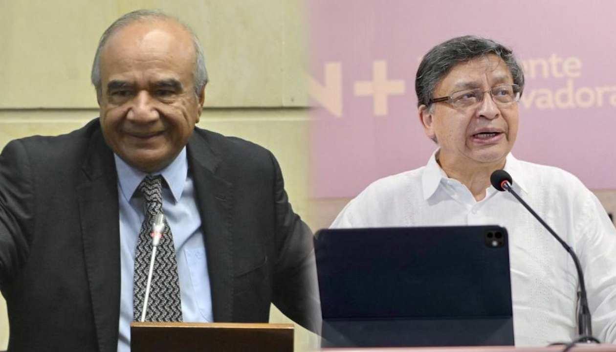 Los magistrados Héctor Carvajal y Jorge Enrique Ibáñez.