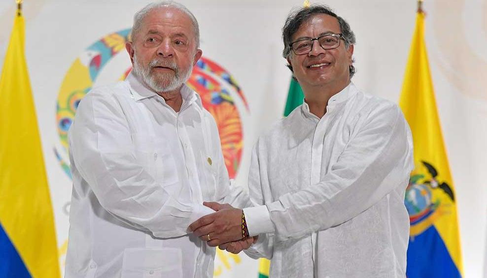 Lula da Silva y Gustavo Petro.