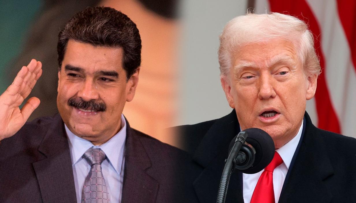 Nicolás Maduro y Donald Trump. 