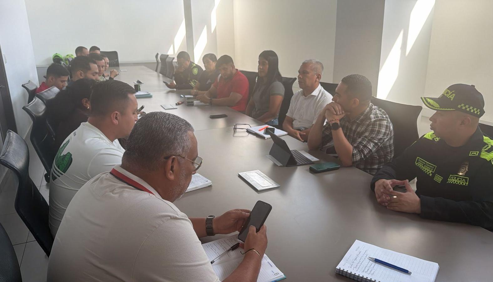 Consejo de Seguridad realizado en la Alcaldía de Soledad. 