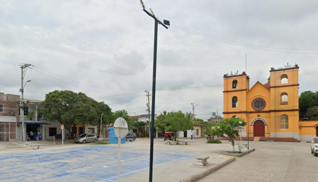 Plaza principal de Palmar de Varela. 
