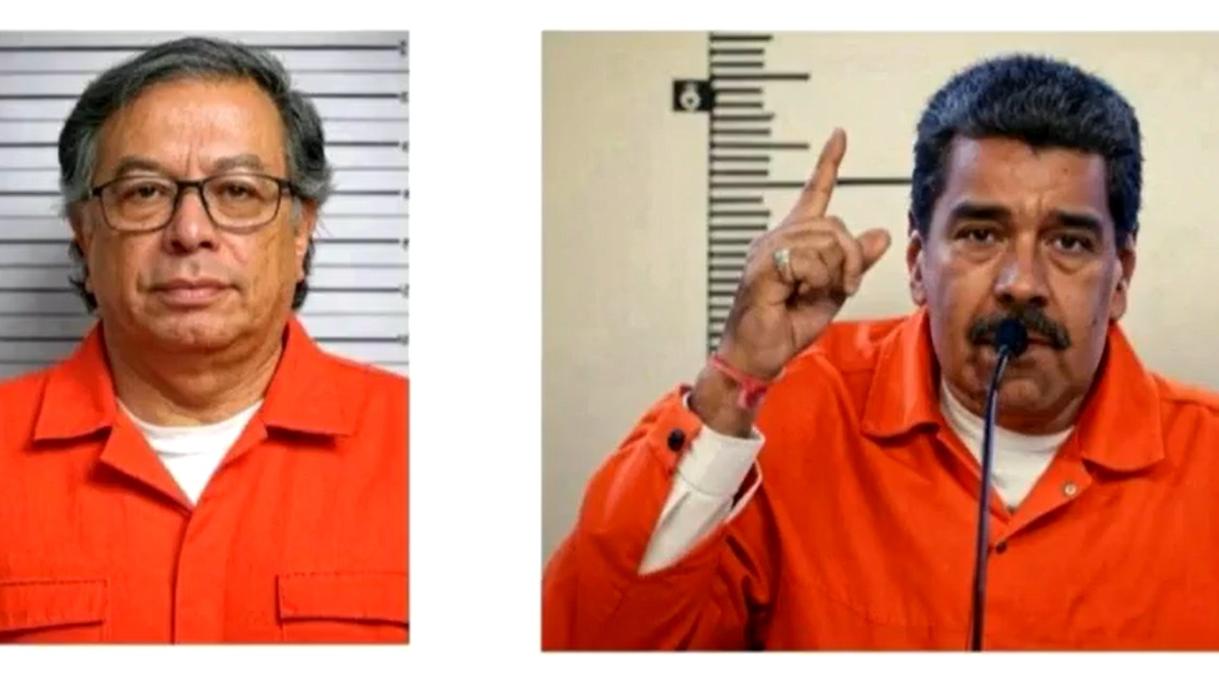 Gustavo Petro y Nicolás Maduro.