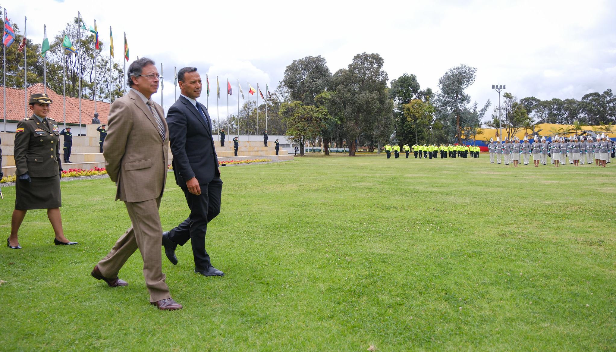 El Presidente Gustavo Petro y el Ministro de Defensa, Pedro Sánchez.