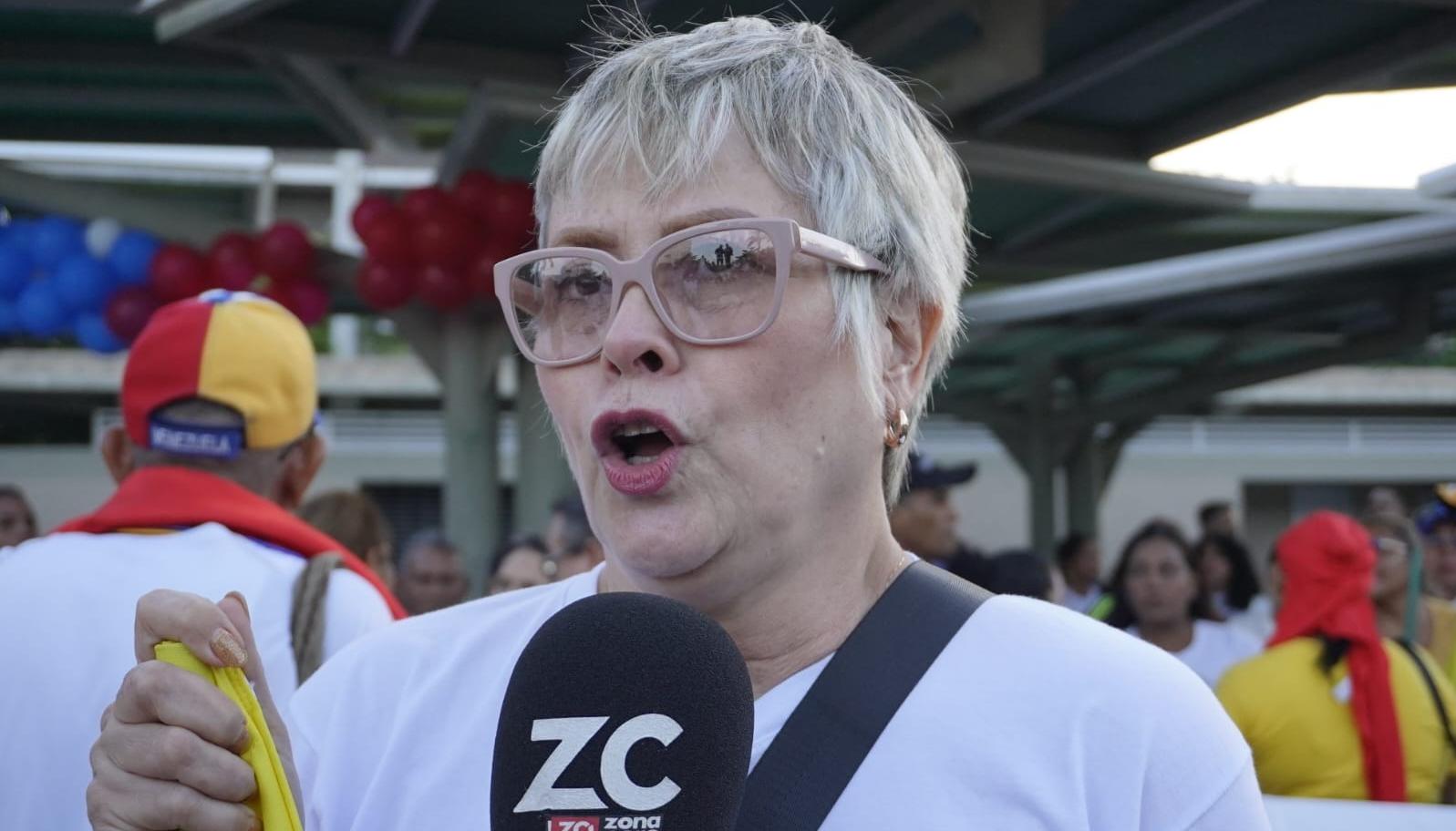 Pilín León, presidenta de 'Venezolanos en Barranquilla'.