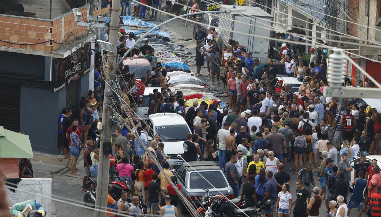 Los muertos en la operación realizada en Río de Janeiro.