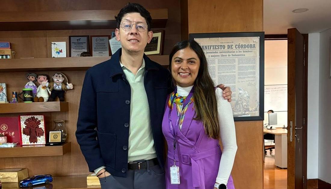 Ministro Daniel Rojas y María José Benjumea, inspectora In situ de Uniatlántico.