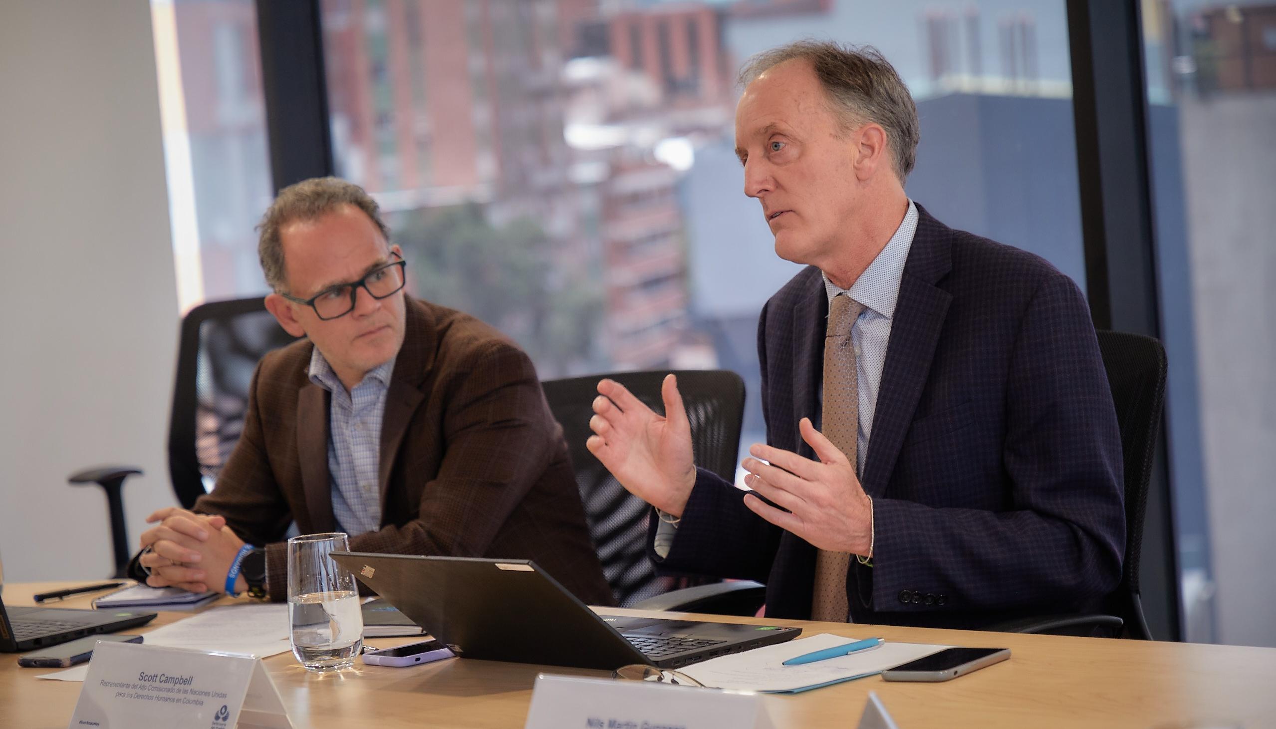 Scott Campbell, representante en Colombia del Alto Comisionado de las Naciones Unidas para Derechos Humanos.