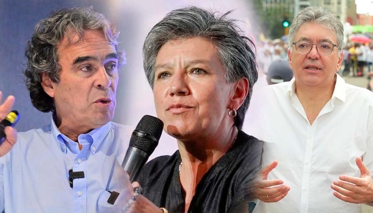 Sergio Fajardo, Claudia López y Mauricio Cárdenas.