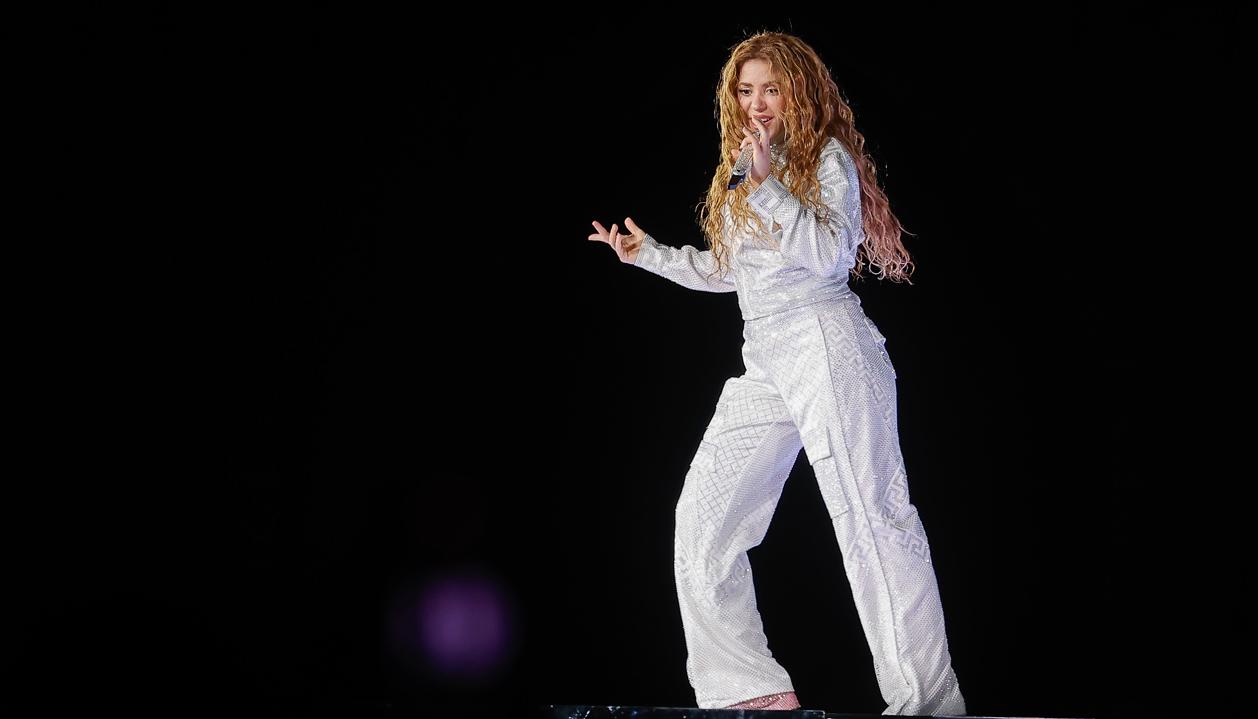 Shakira durante su concierto en Quito.