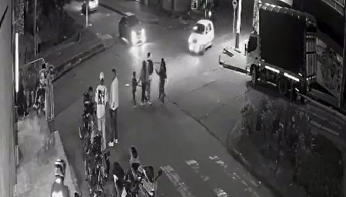 Momento del accidente.