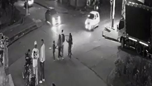 Momento del accidente.