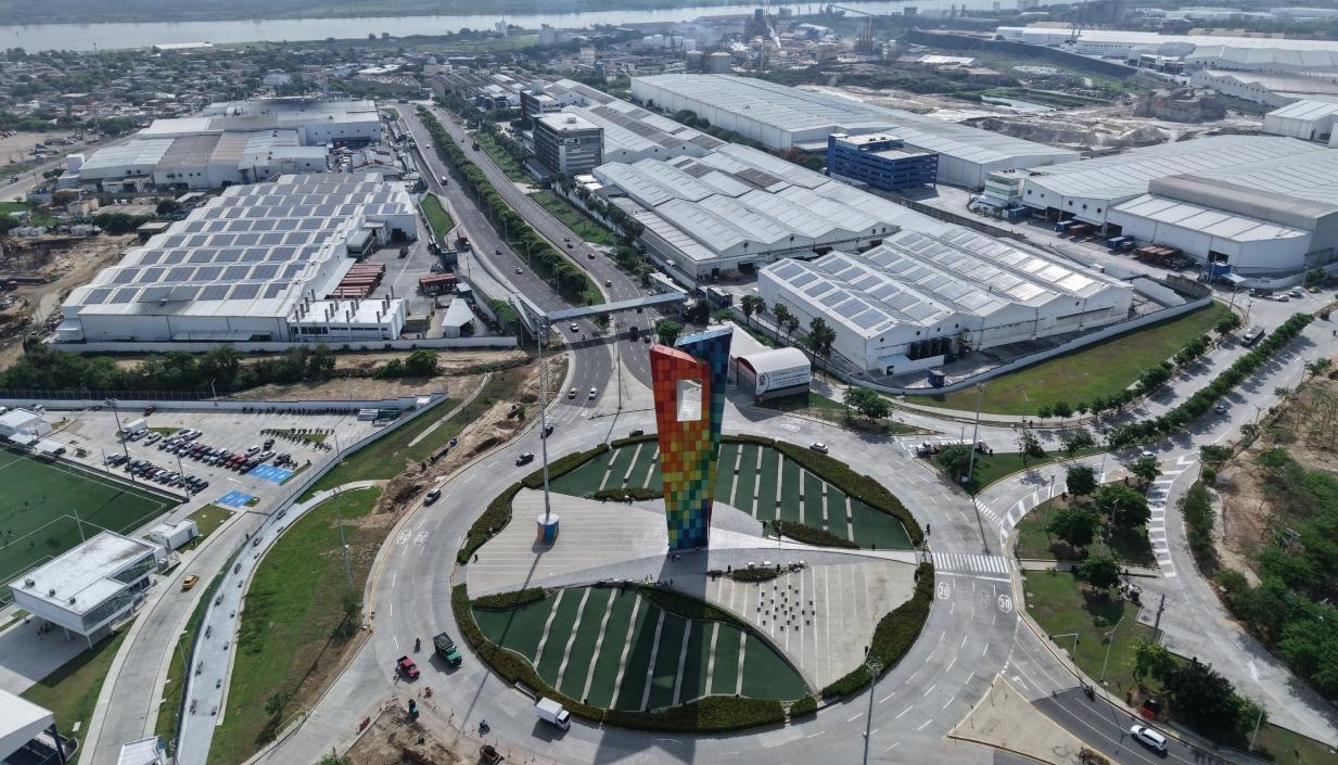 Planta de Tecnoglass en Barranquilla.