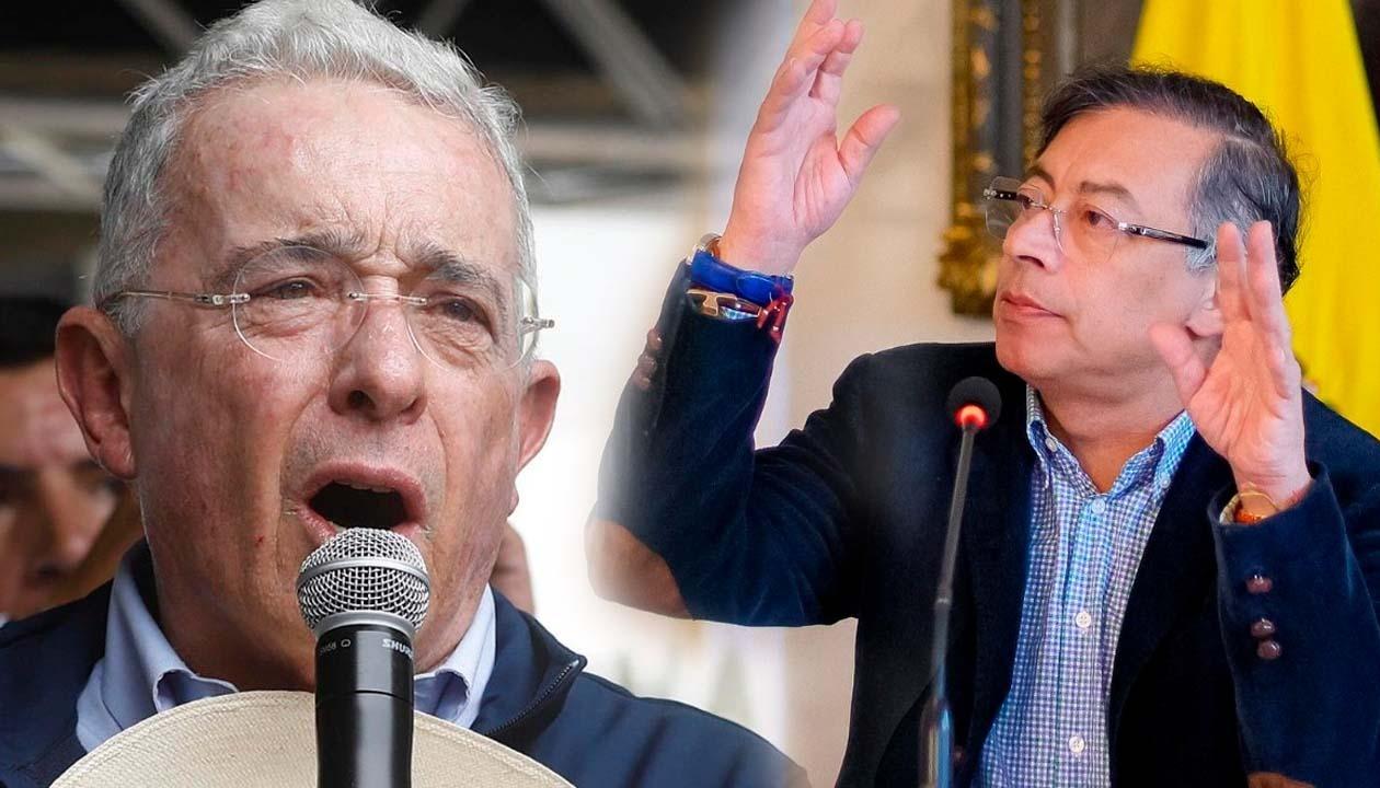 Álvaro Uribe y Gustavo Petro.