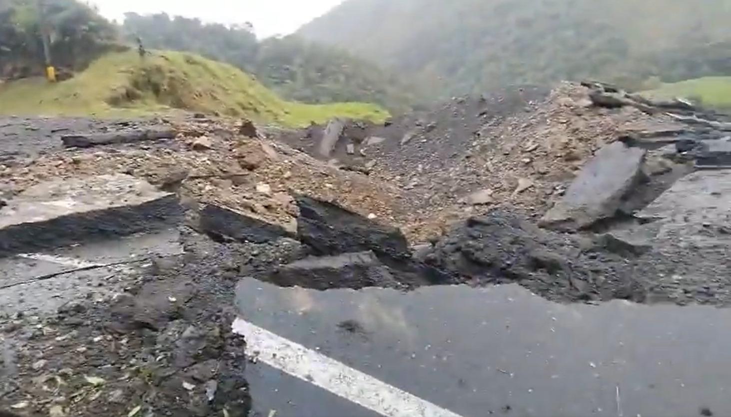 Así quedó la vía.