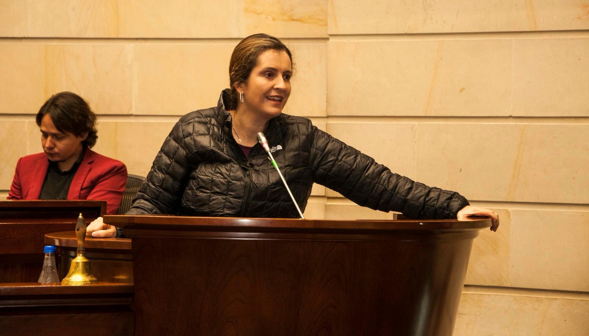 La senadora Paloma Valencia.