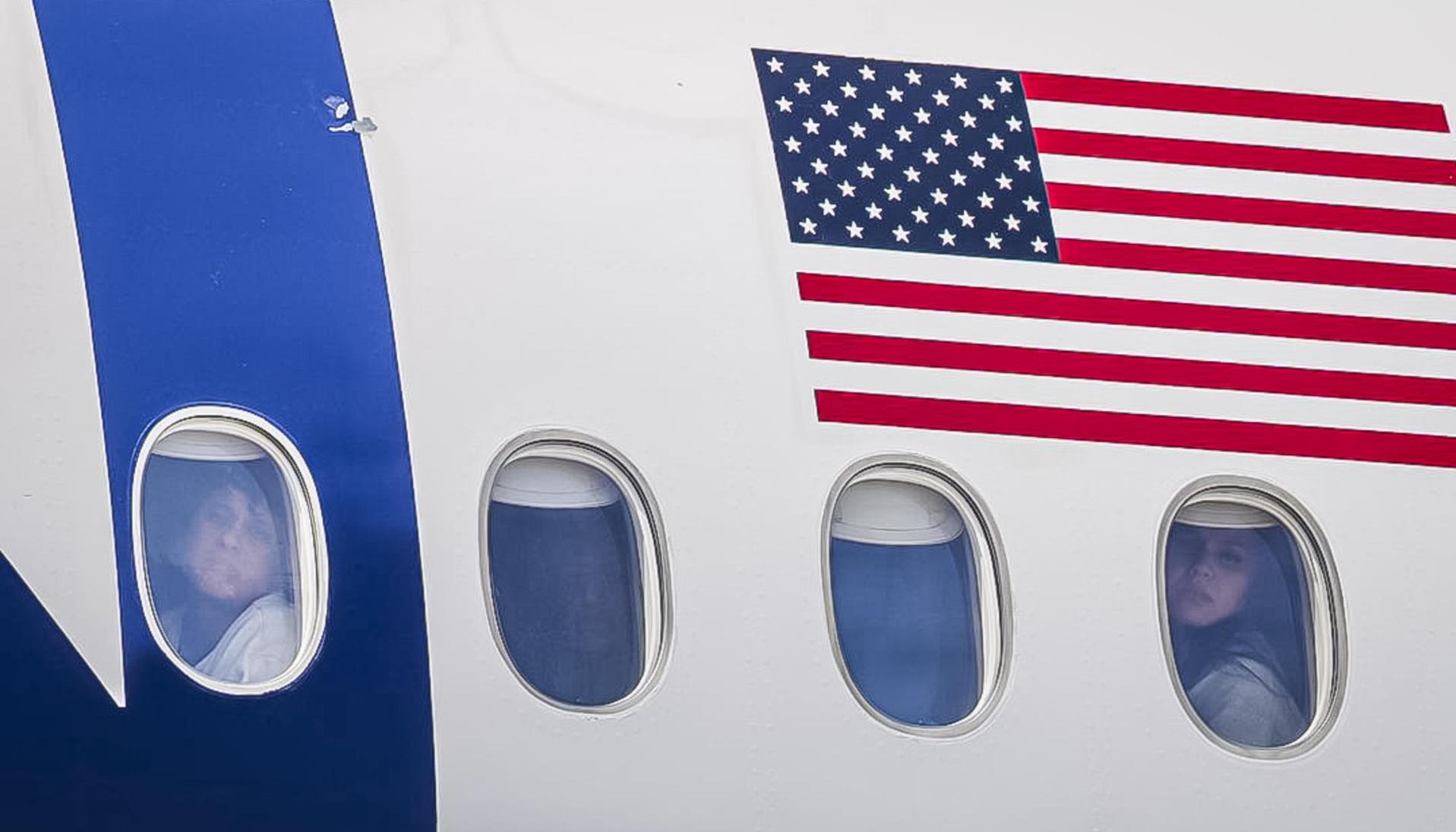 Venezolanos deportados desde los Estados Unidos.