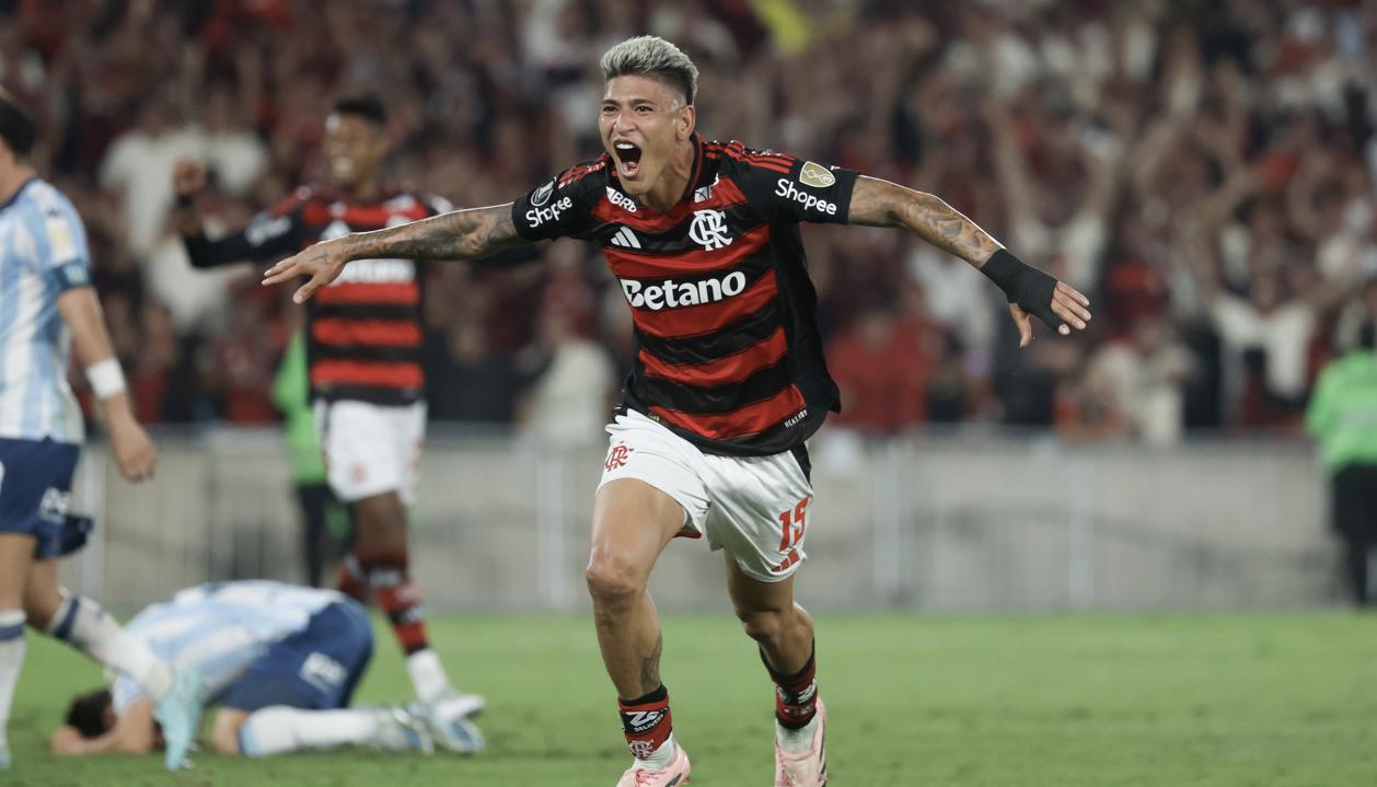 El colombiano Jorge Carrascal, figura del Flamengo. 