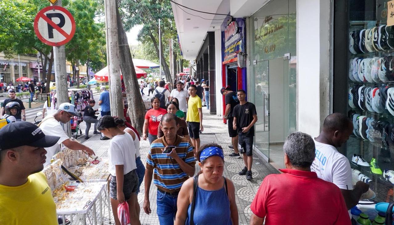 Dinamismo comercial en el Centro de Barranquilla. 