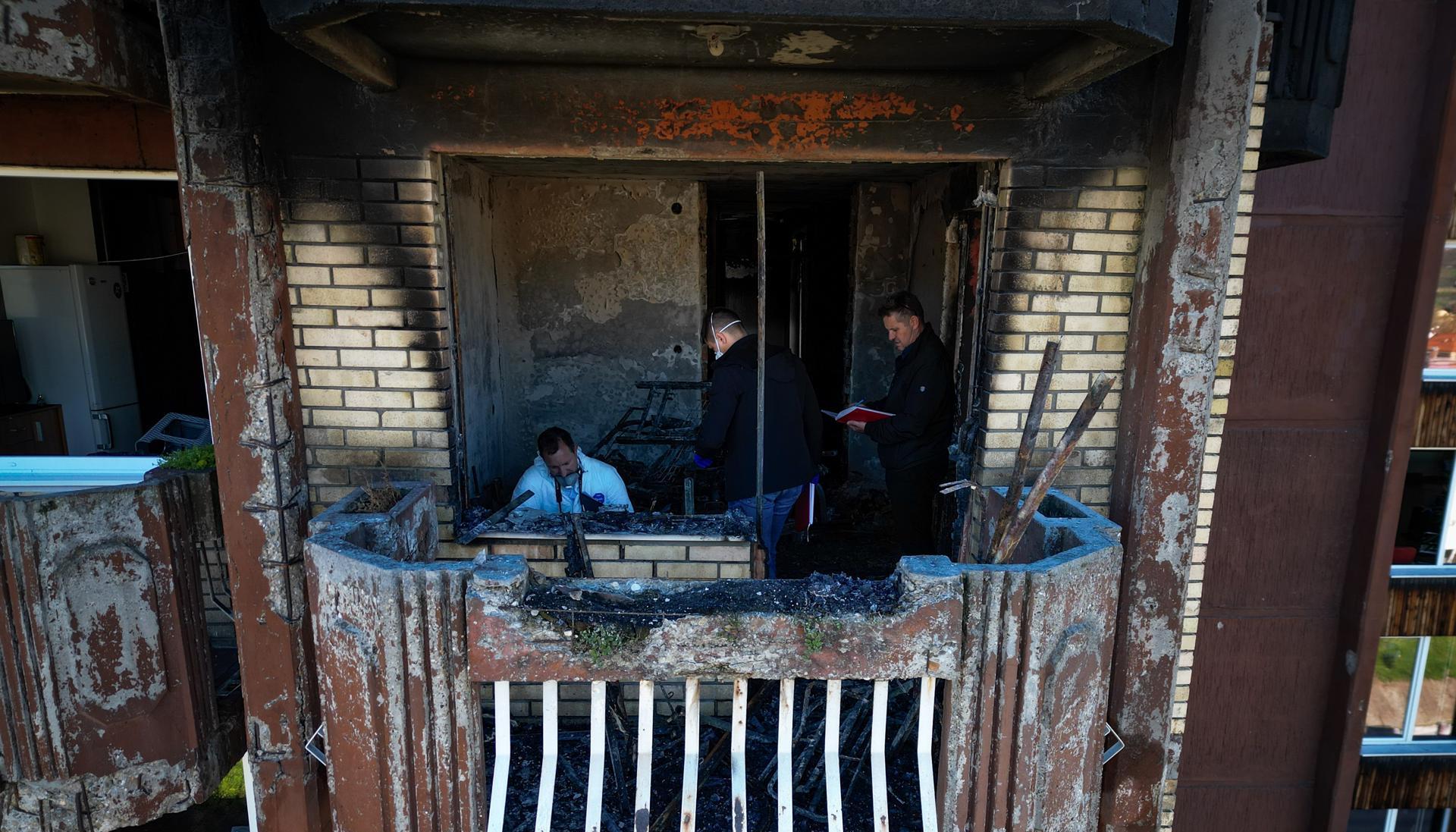 Así terminó la residencia de ancianos en Bosnia.