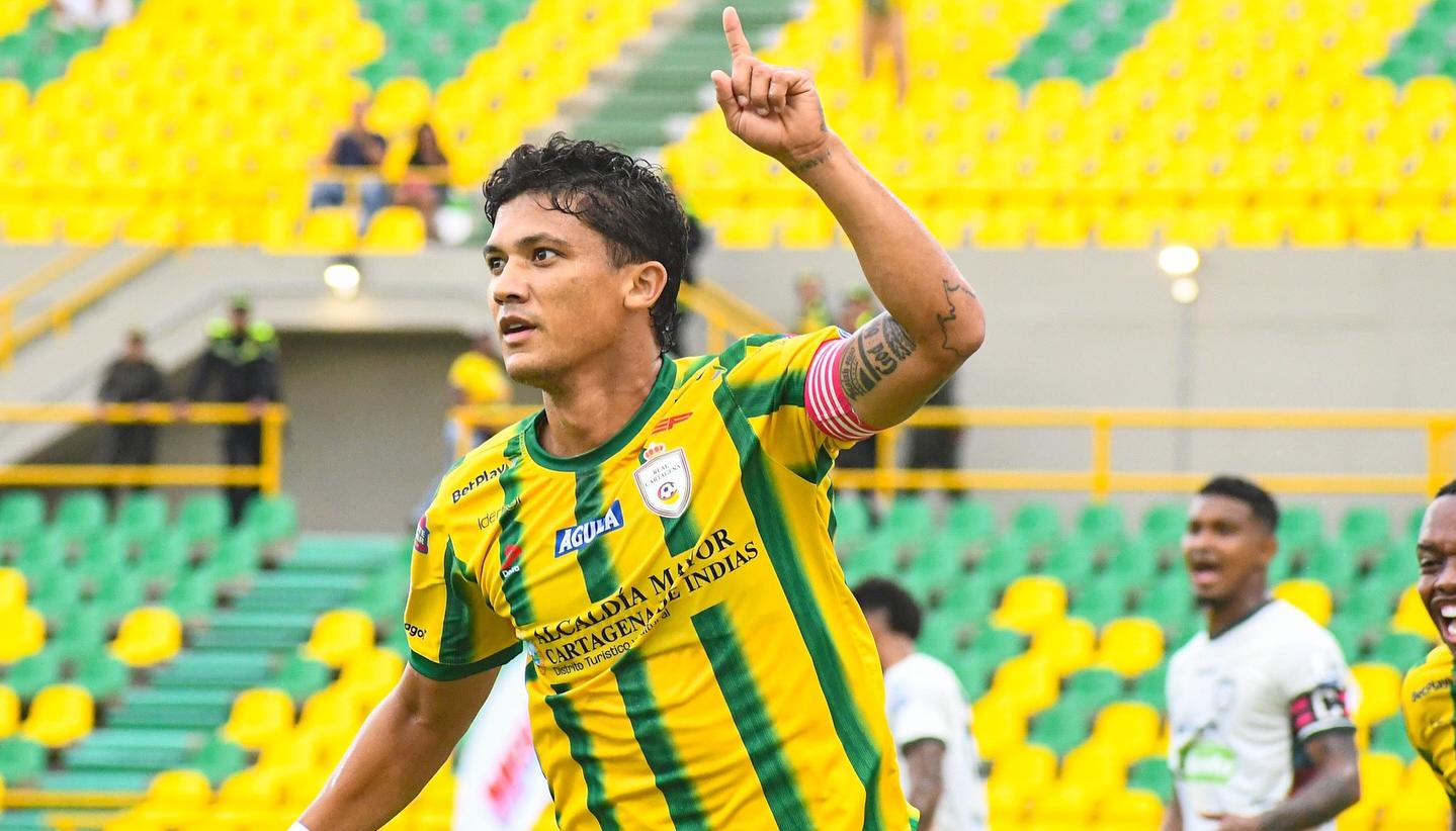 Fredy Montero, delantero atlanticense del Real Cartagena. 