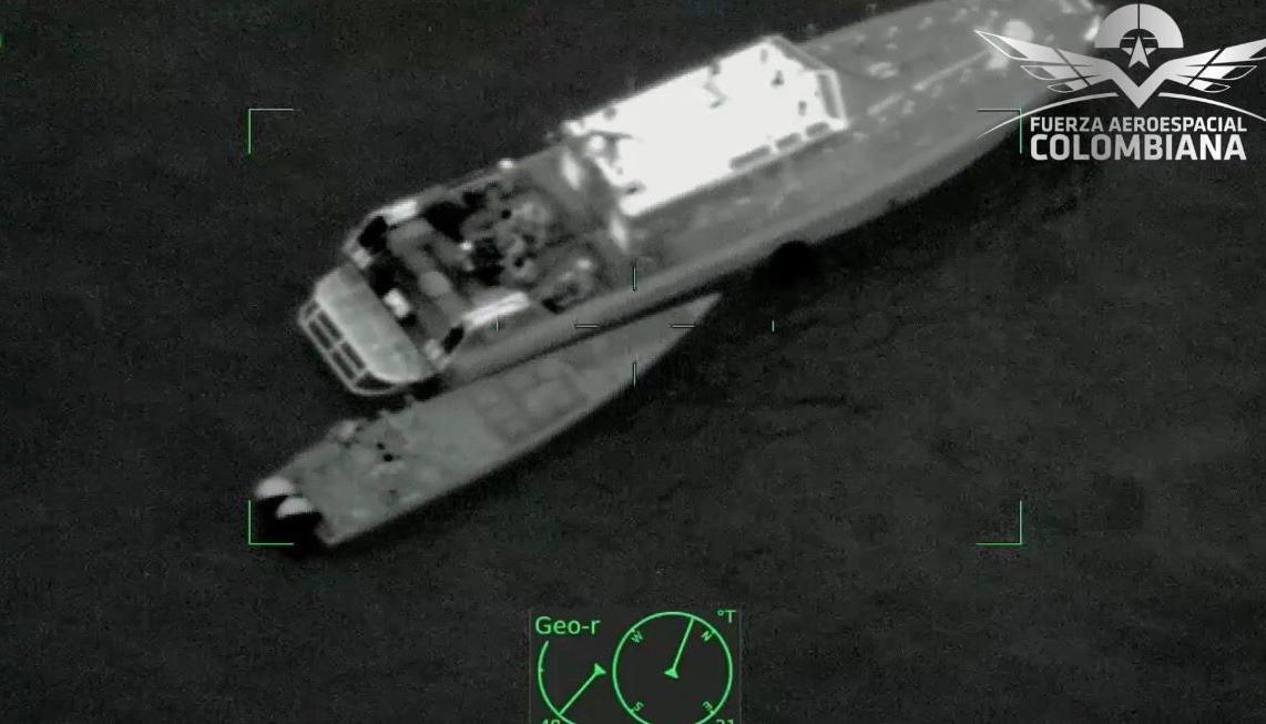 Embarcación interceptada. 