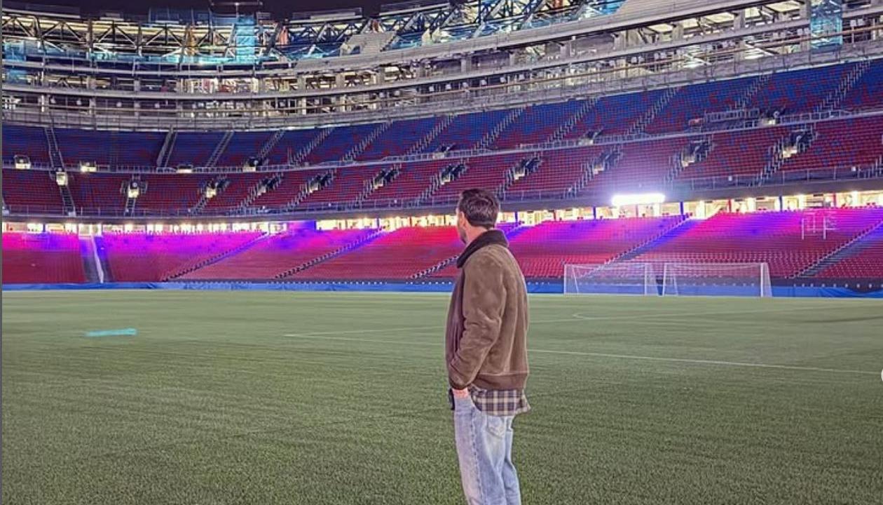 Lionel Messi sorprendió esta semana al visitar el Spotify Camp Nou.