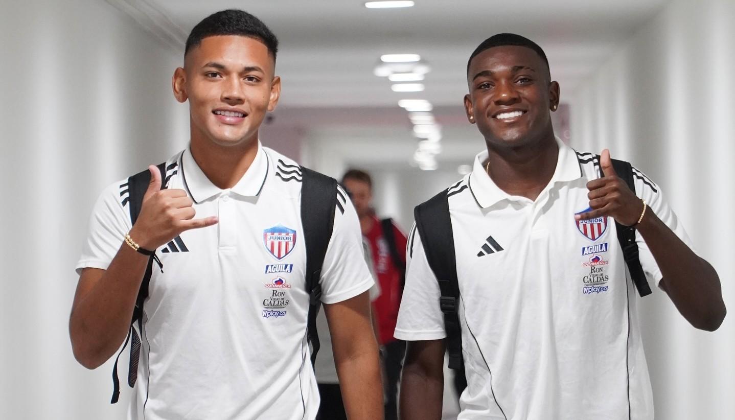 Carlos Olmos y Joel Canchimbo, jugadores sub–20 del Junior.