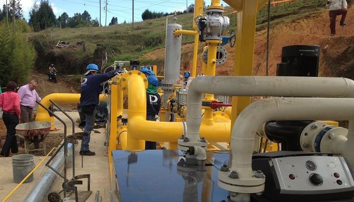 Infraestructura para el transporte de gas. 