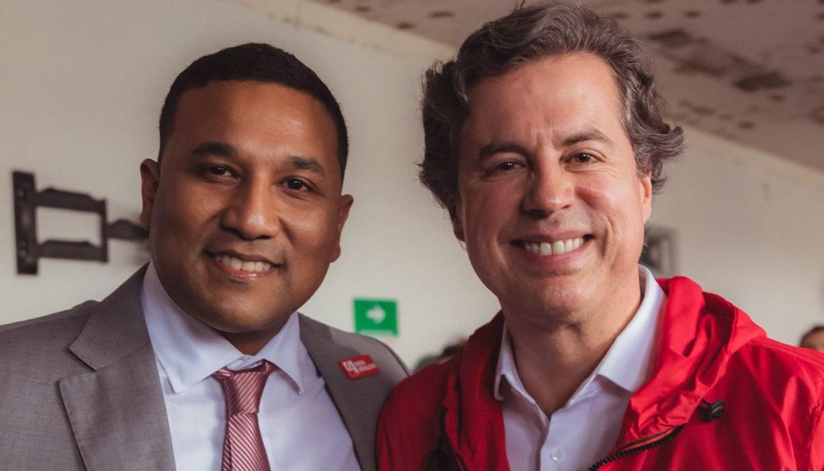 Óscar David Galán con Juan Manuel Galán, director del Nuevo Liberalismo.